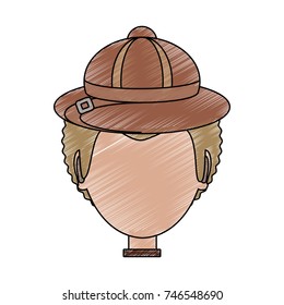 man face  vector illustration