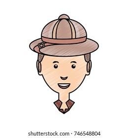man face  vector illustration