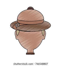 man face  vector illustration