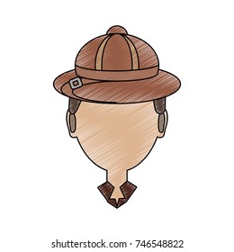 man face  vector illustration