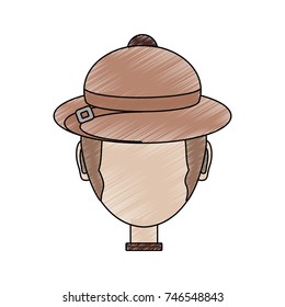 man face  vector illustration