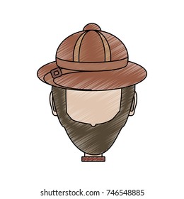 man face  vector illustration