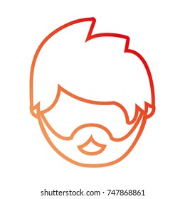 man face vector illustration