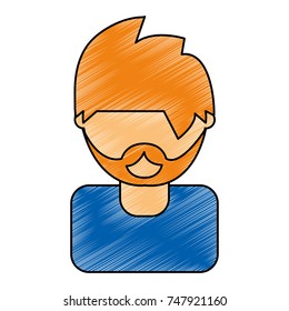 man face  vector illustration