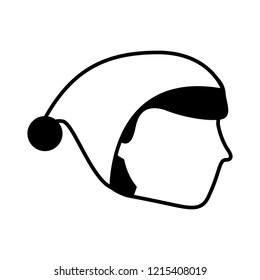 man face wearing winter hat