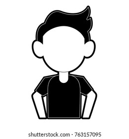 Man faceless avatar