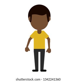 man faceless avatar cartoon