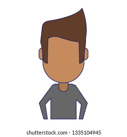 man faceless avatar isolated