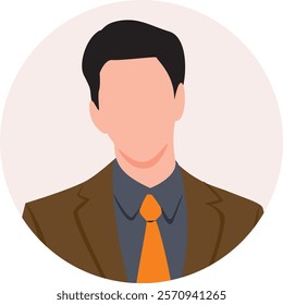 Man Faceless Avatar vector illustration
