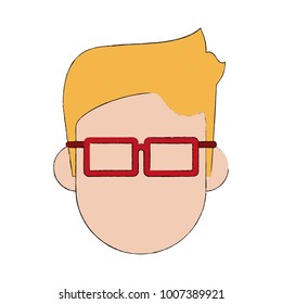 Man faceless cartoon