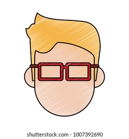 Man faceless cartoon