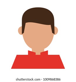 Man faceless cartoon