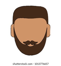 Man faceless cartoon