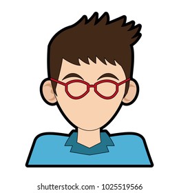 Man faceless cartoon