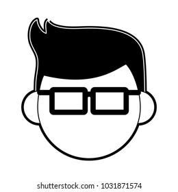 Man faceless cartoon