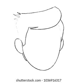 Man faceless cartoon