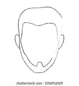 Man faceless cartoon