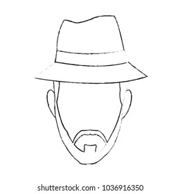 Man faceless cartoon