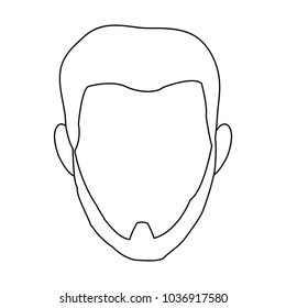 Man faceless cartoon