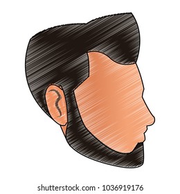 Man faceless cartoon