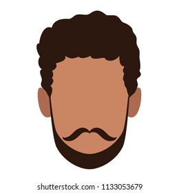 Man faceless cartoon