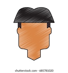 Man faceless cartoon
