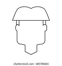 Man faceless cartoon