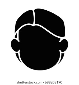 Man faceless cartoon
