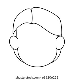 Man faceless cartoon