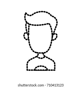 Man faceless cartoon