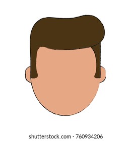 Man faceless cartoon