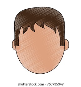 Man faceless cartoon