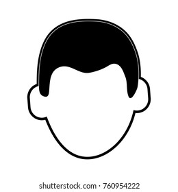 Man faceless cartoon