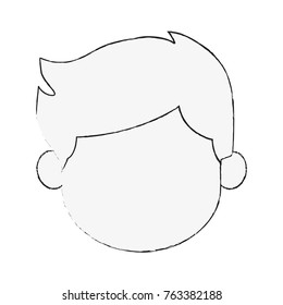 Man faceless cartoon
