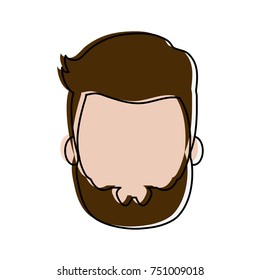 Man faceless cartoon icon vector illustration graphic design