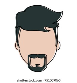 Man faceless cartoon icon vector illustration graphic design