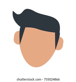 Man faceless cartoon icon vector illustration graphic design