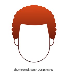 Man faceless cartoon on red lines
