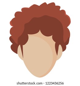man faceless character on white background