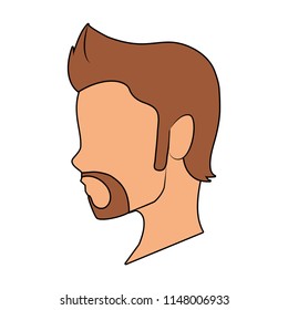 Man faceless head