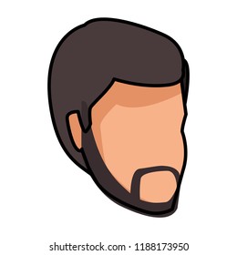 Man faceless head