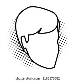 Man faceless head