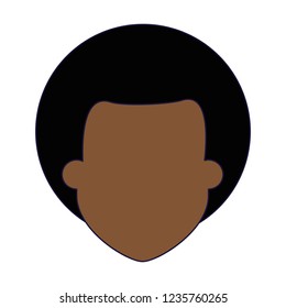 Man faceless head