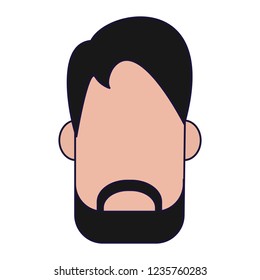 Man faceless head