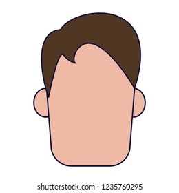 Man faceless head