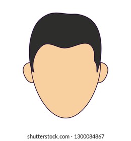 man faceless head