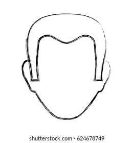 Man faceless head