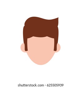 man faceless head