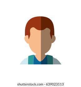 Man faceless head