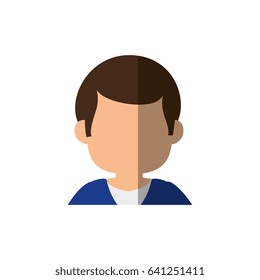 Man faceless head
